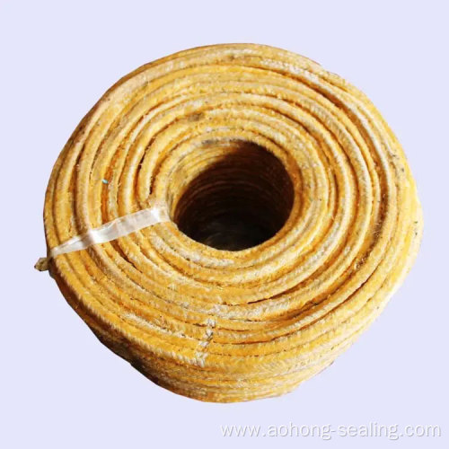 Yellow Cotton Fiber Gland Packing With Grease